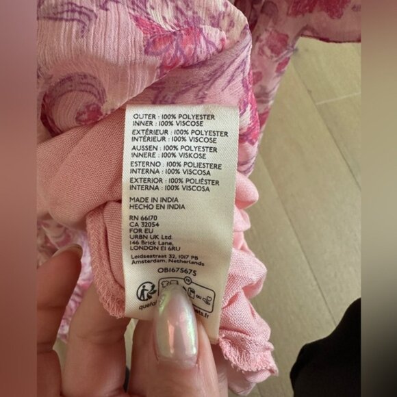 Free People “See It Through” Pink Floral Maxi Dress – Size Small (BNWT) - Picture 6 of 11